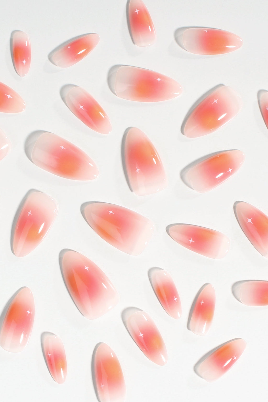 Coral Sunset | Soft & Durable Press-On Nails by Bonmuz