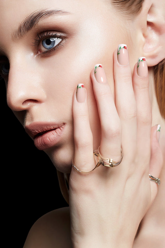 Rose Coronet | Soft & Durable Press-On Nails - AetherLux.Shop