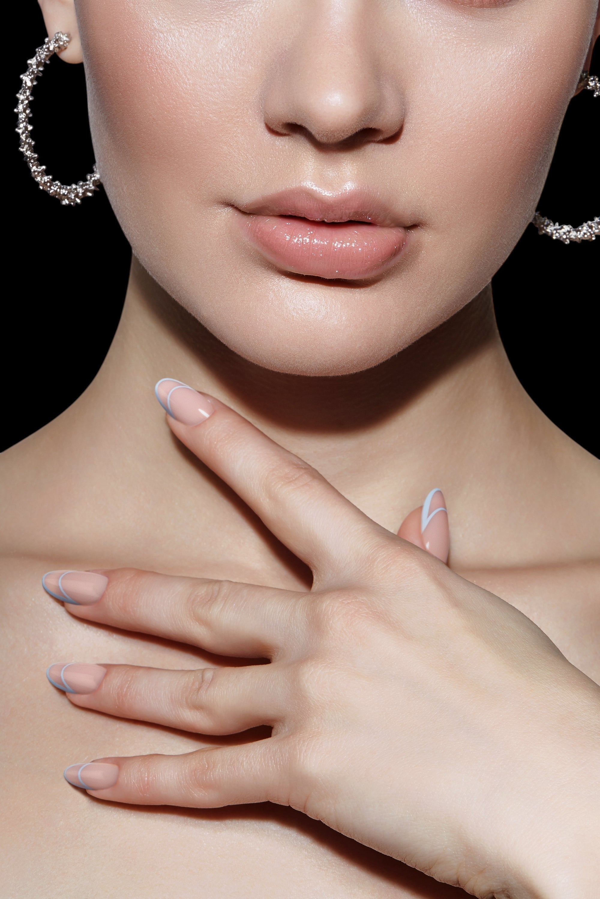 Cornflower Crescent | Soft & Durable Press-On Nails by Bonmuz