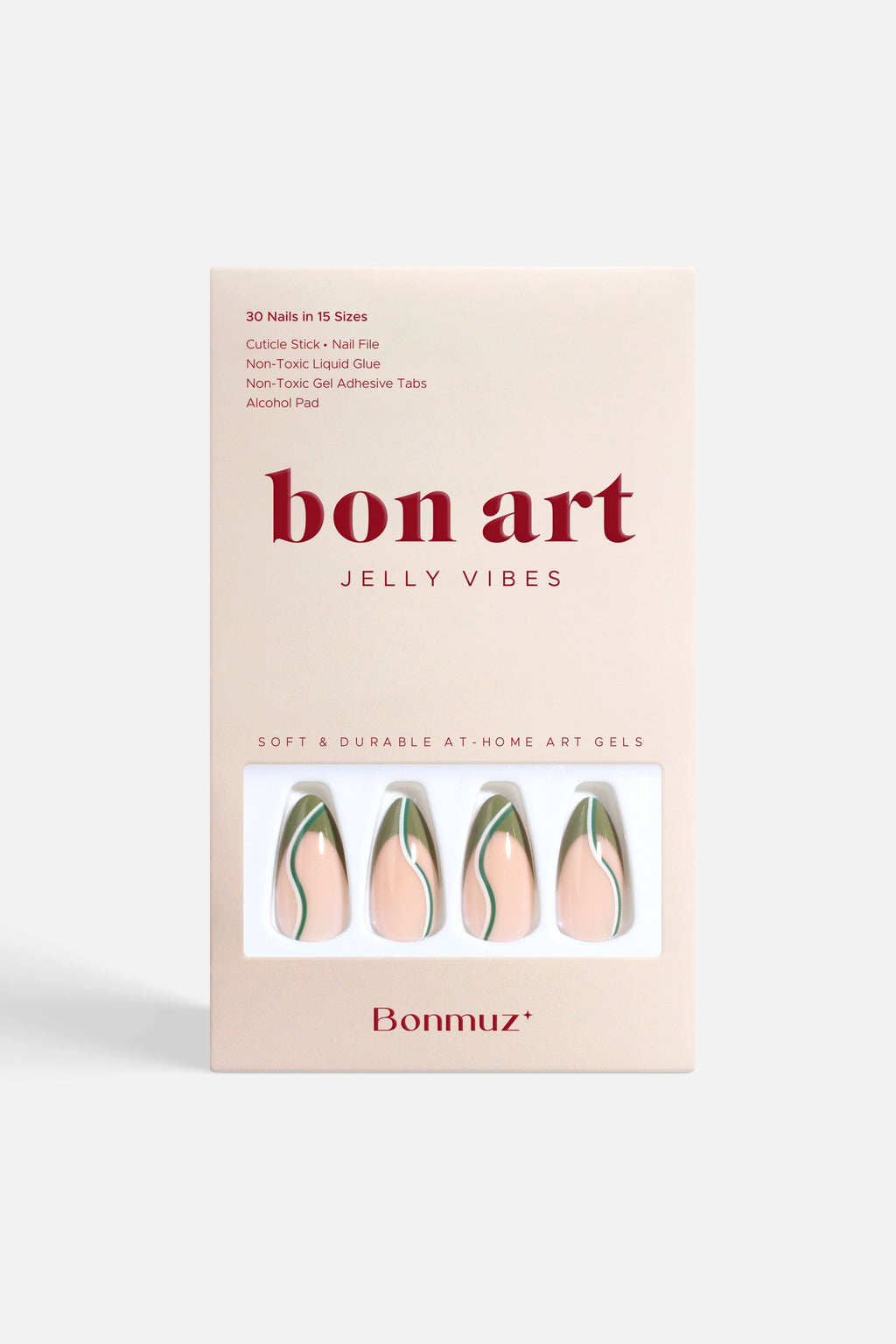 Verde Vogue | Soft & Durable Press-On Nails by Bonmuz