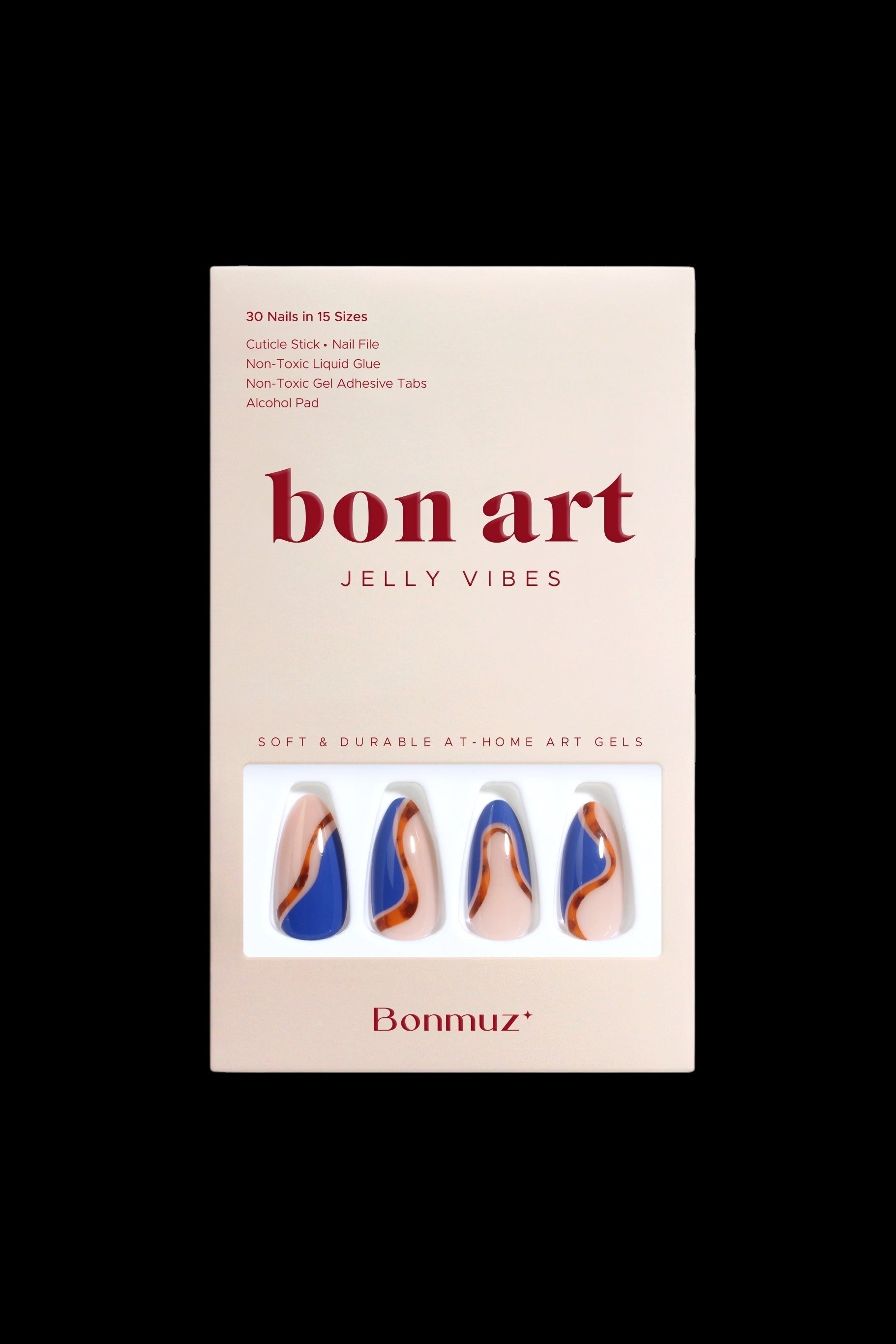 Cobalt Safari | Soft & Durable Press-On Nails by Bonmuz