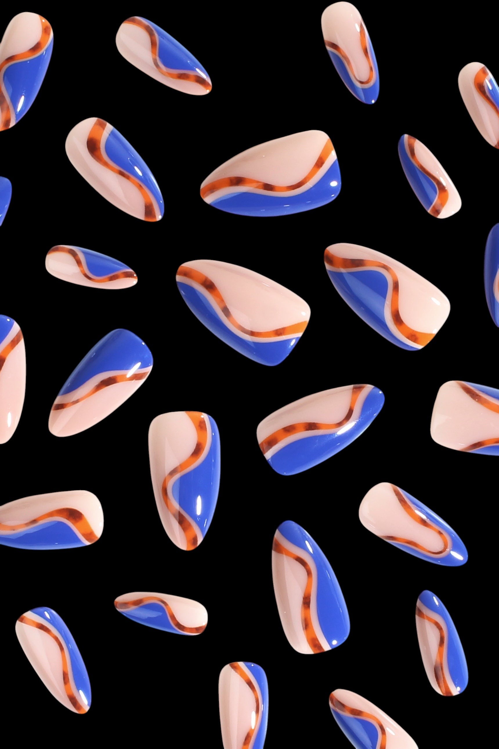 Cobalt Safari | Soft & Durable Press-On Nails by Bonmuz
