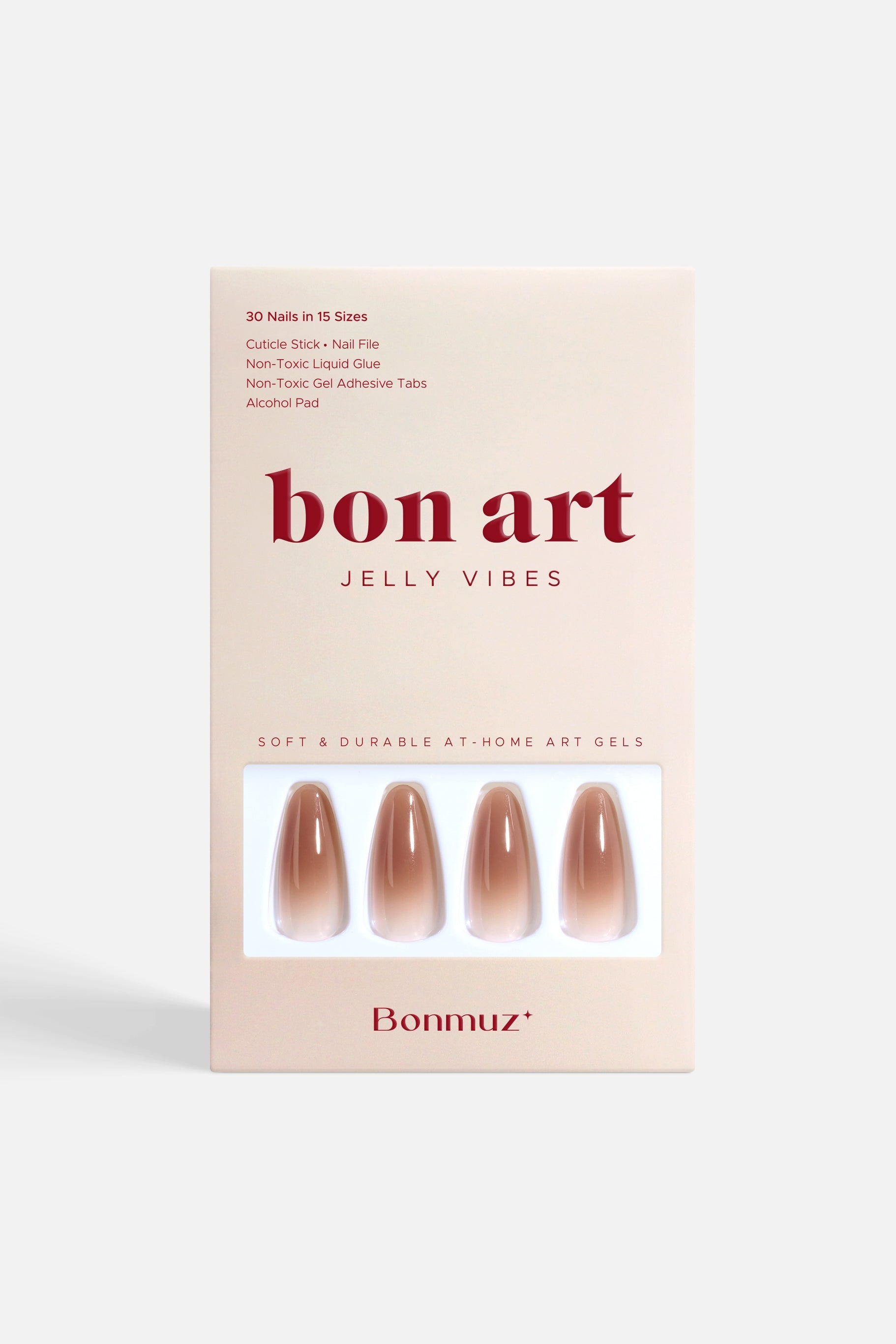 Brown Sugar Drip | Soft & Durable Press-On Nails by Bonmuz