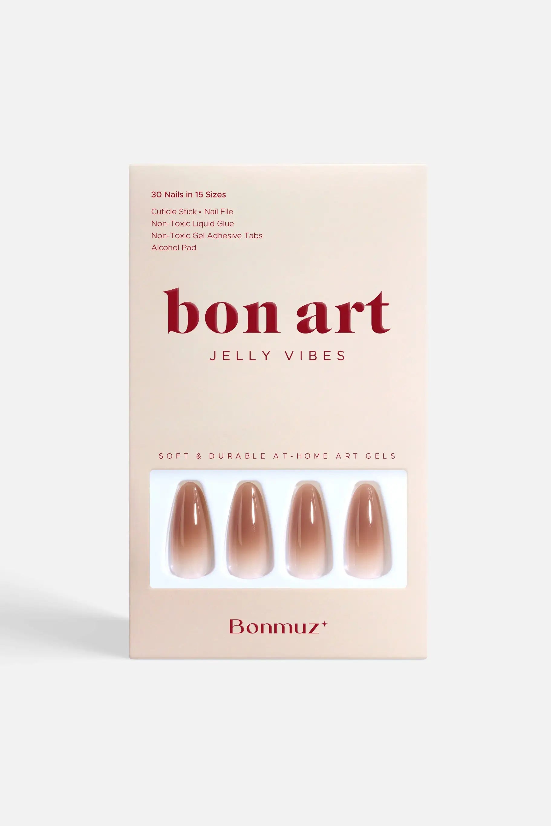 Brown Sugar Drip | Soft & Durable Press-On Nails by Bonmuz