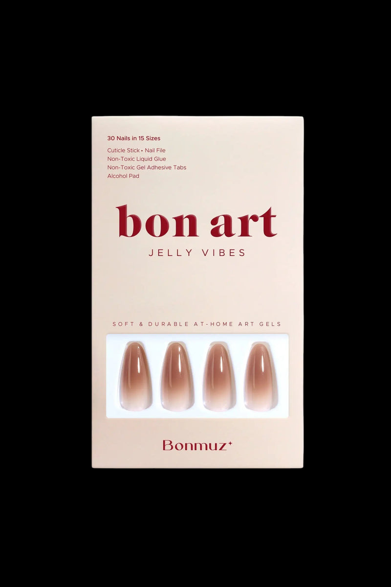 Brown Sugar Drip | Soft & Durable Press-On Nails by Bonmuz