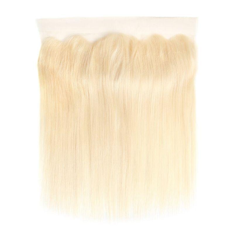 Blonde Straight 13x4 Transparent Lace Human Hair Frontal by Private Label