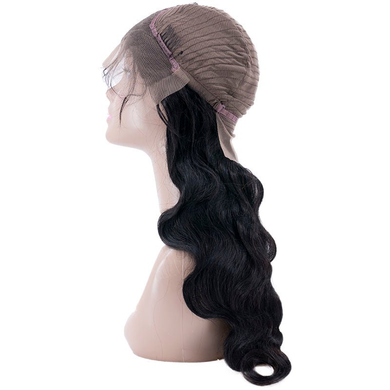 Body Wave 13x4 Transparent Lace Front Human Hair Wig by Private Label