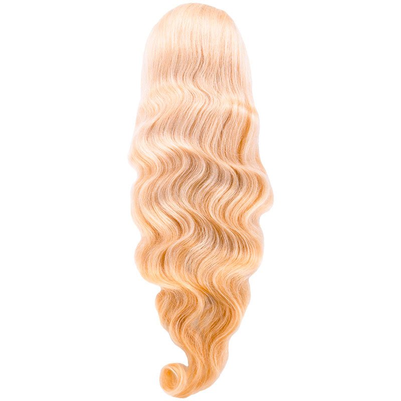 Blonde Body Wave 13x4 Transparent Lace Front Human Hair Wig by Private Label