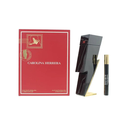 Bad Boy By Carolina Herrera For Men 2Pcs Set EDT Spray by perfumesandrea