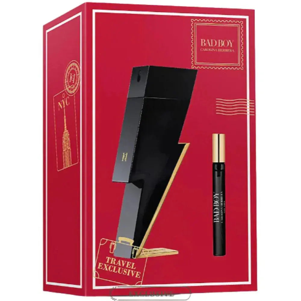 Bad Boy By Carolina Herrera For Men 2Pcs Set EDT Spray by perfumesandrea
