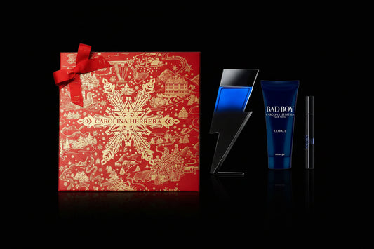 Bad Boy Cobalt By Carolina Herrera For Men 3Pcs Set EDP Spray by perfumesandrea