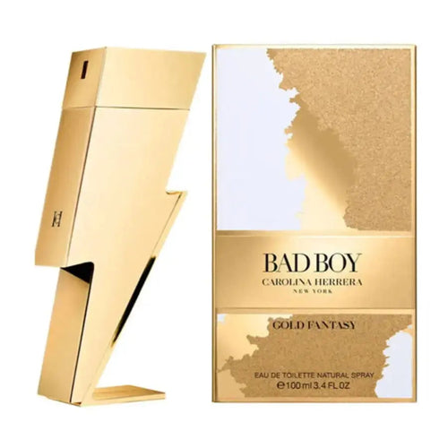 Bad Boy Gold Fantasy By Carolina Herrera For Men 3.4oz EDT Spray by perfumesandrea