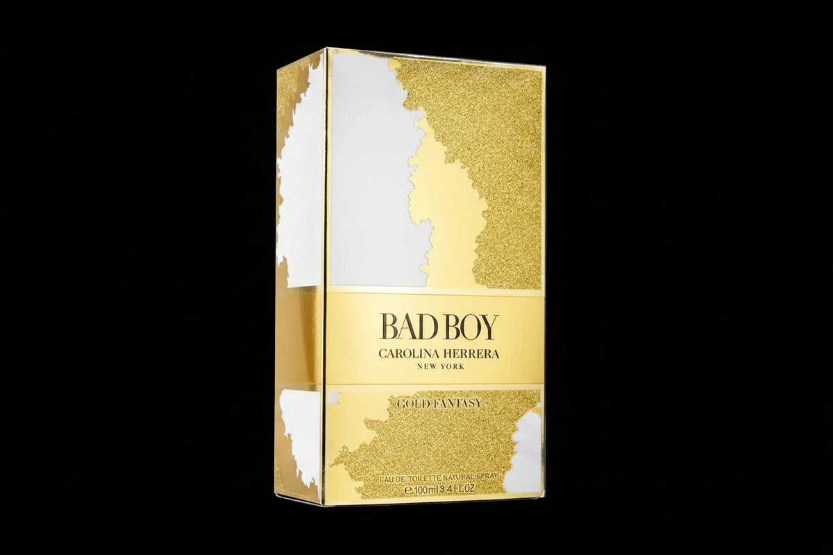 Bad Boy Gold Fantasy By Carolina Herrera For Men 3.4oz EDT Spray by perfumesandrea