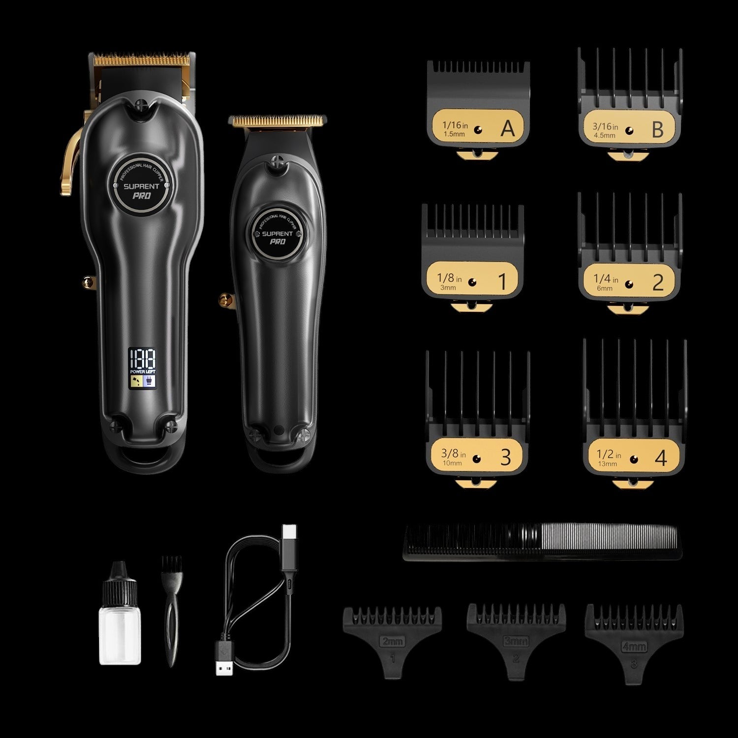 The Black Devil Clipper and Trimmer Set - HC596BX by SUPRENT US