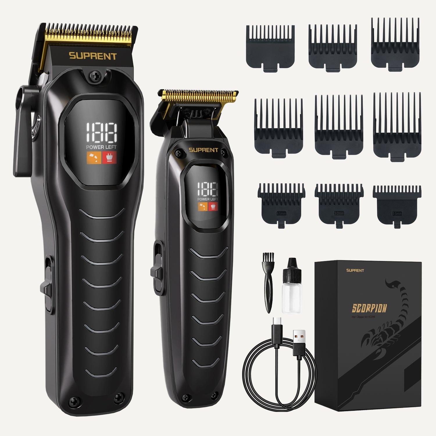 The Black Scorpion Clipper and Trimmer Set - HC226BX