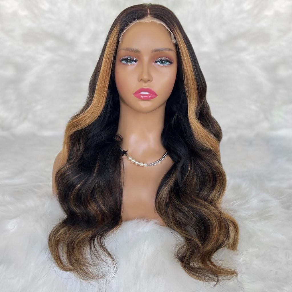 Bianca Glueless 5x5 HD Lace Professionally Colored 100% Human Hair Closure Wig by Private Label