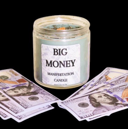 Big Money Coconut Wax Manifestation Candle by The Good Shaman