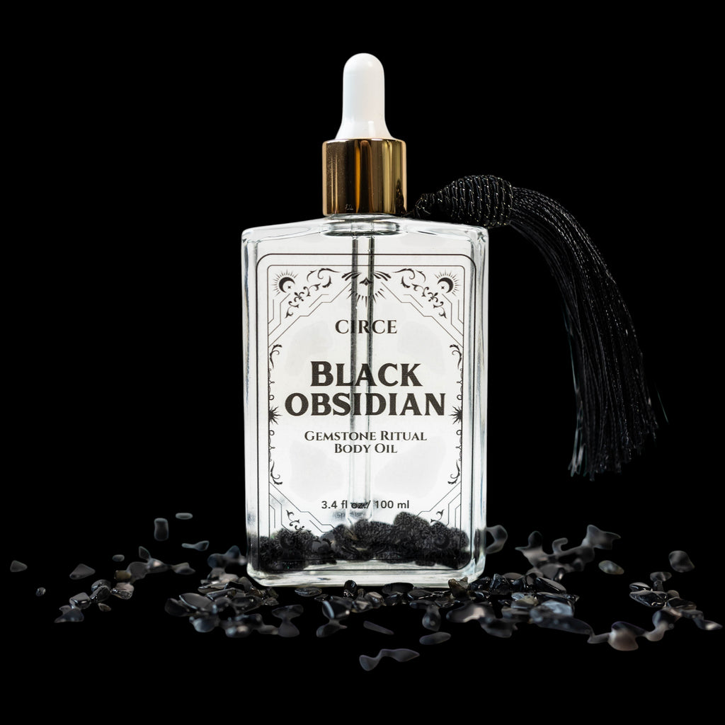Protection Body Oil — Obsidian Crystal Ritual Oil by Circe Boutique