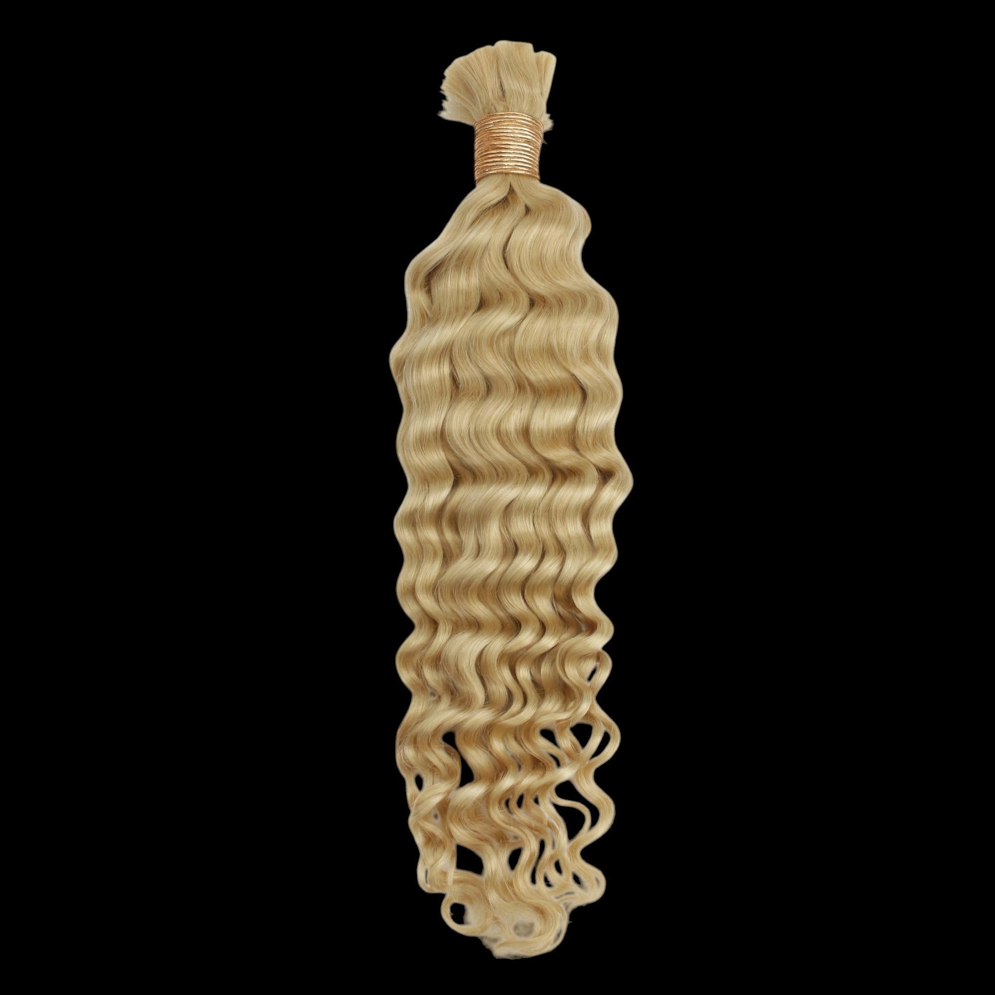 Blonde Deep Wave Bulk 100% Human Braiding Hair by Private Label
