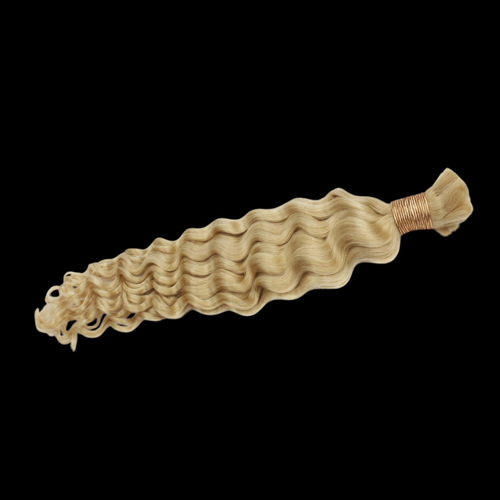 Blonde Deep Wave Bulk 100% Human Braiding Hair by Private Label