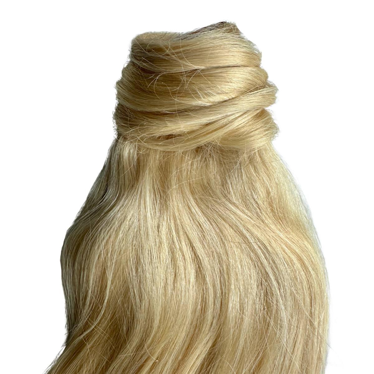 Bleach Blonde 100% Human Hair Ponytail Extension by Private Label