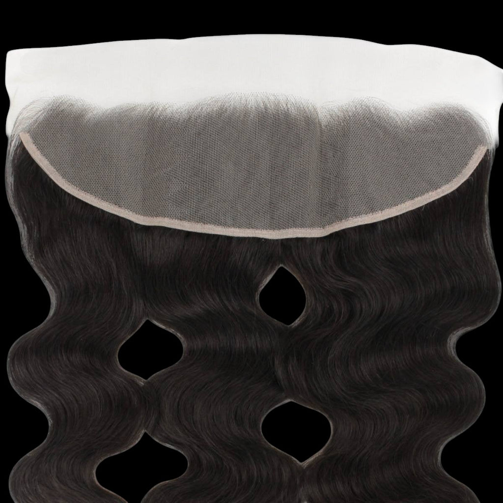 Brazilian Body Wave 13x4 Transparent Lace Human Hair Frontal by Private Label
