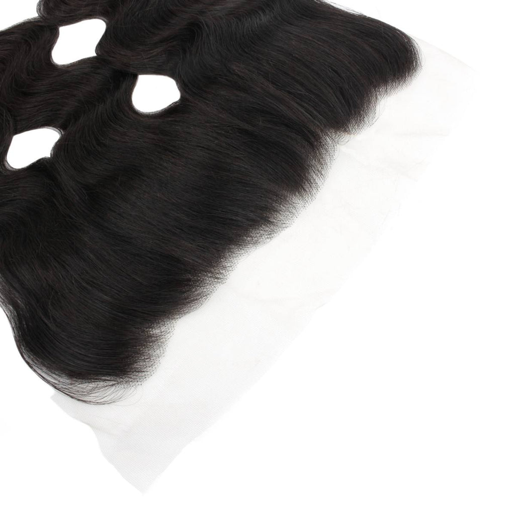 Malaysian Body Wave 13x4 Transparent Lace Human Hair Frontal by Private Label