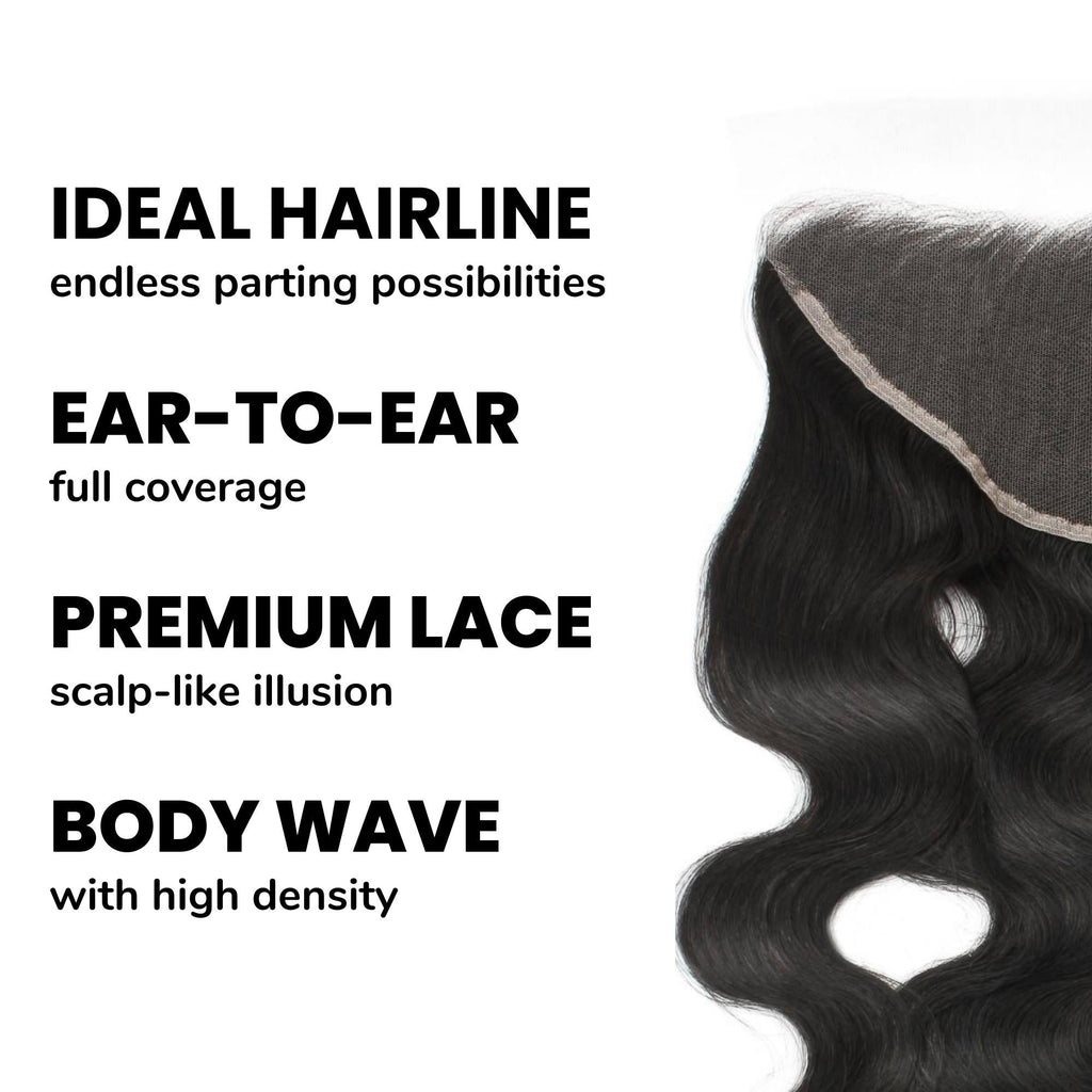 Body Wave 13x6 HD Lace Human Hair Frontal by Private Label