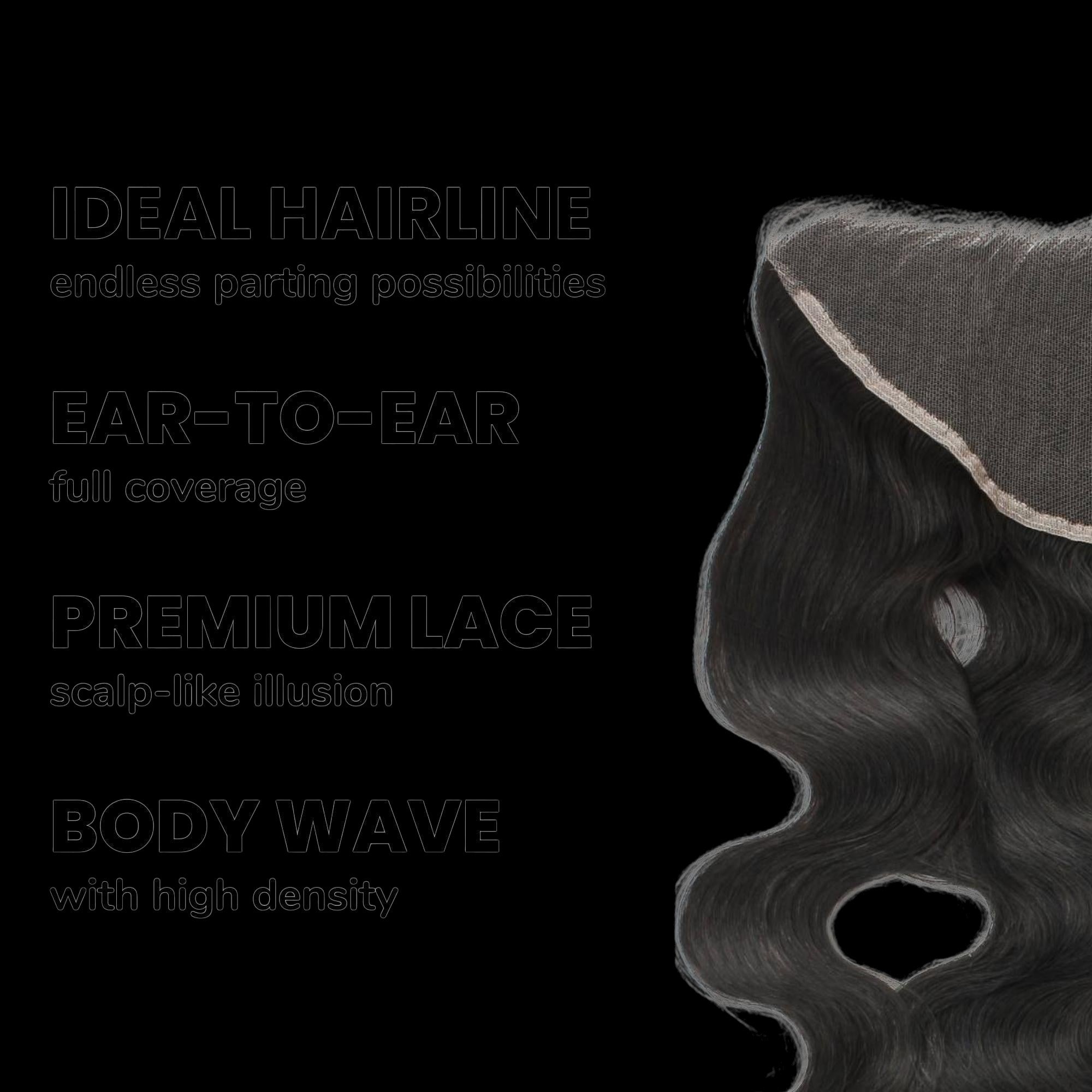 Body Wave 13x6 HD Lace Human Hair Frontal by Private Label