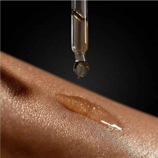 Citrine Gemstone Body Oil — Abundance & Prosperity Shimmer Oil with Patchouli & Pineapple