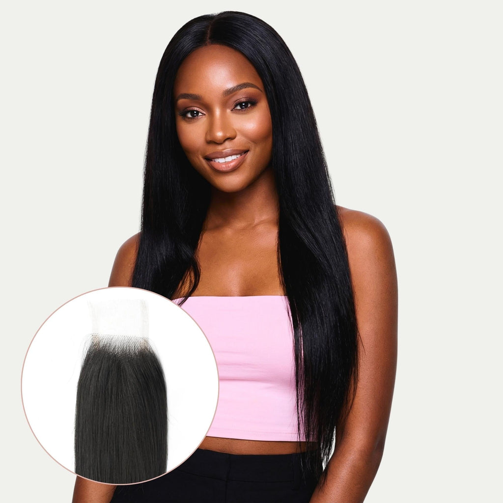 Brazilian Silky Straight 2x6 Transparent Lace Human Hair Closure by Private Label