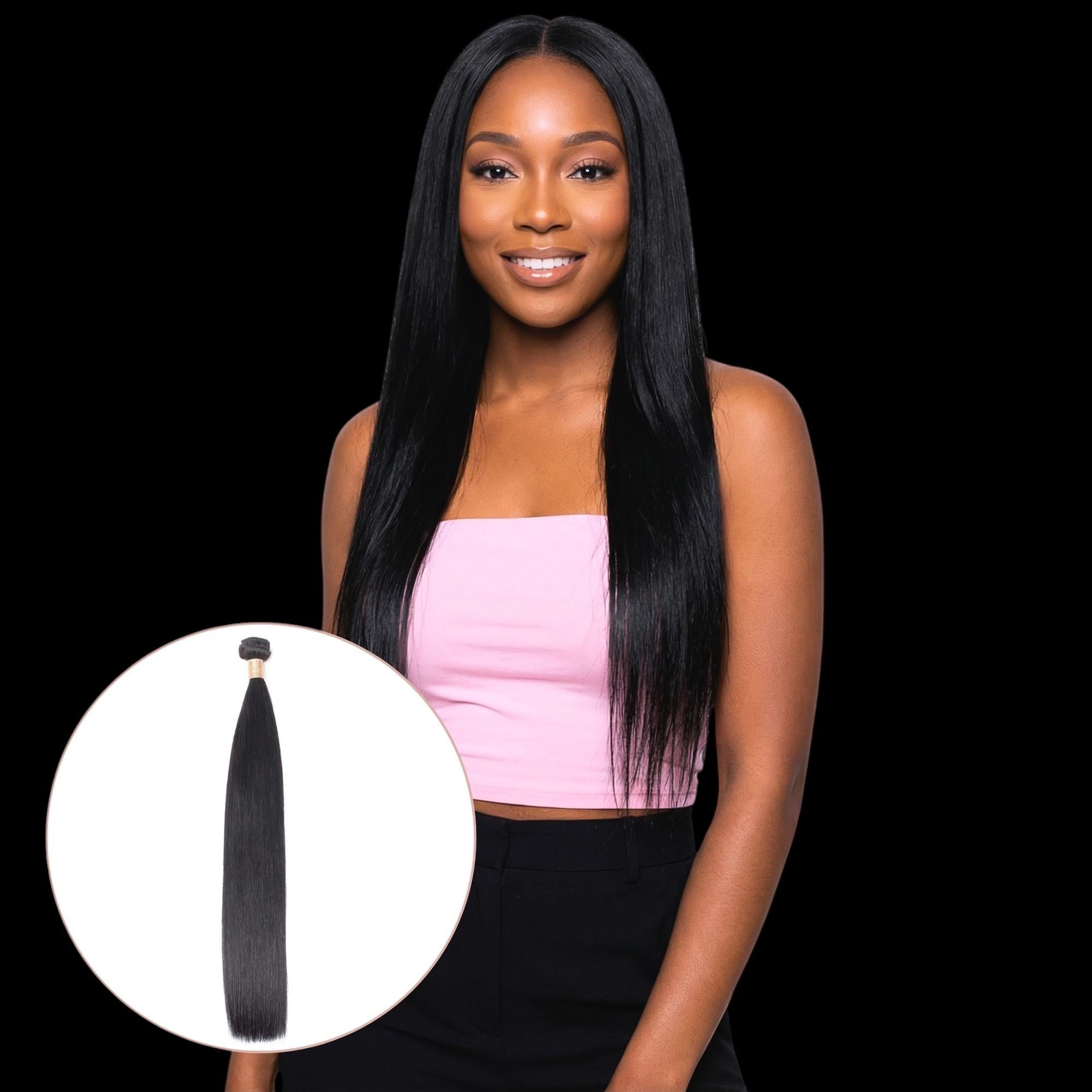Brazilian Straight 100% Human Hair Bundles by Private Label