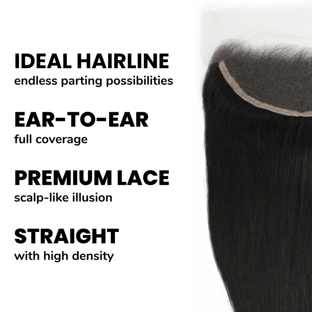 Brazilian Straight 13x4 HD Lace Human Hair Frontal by Private Label