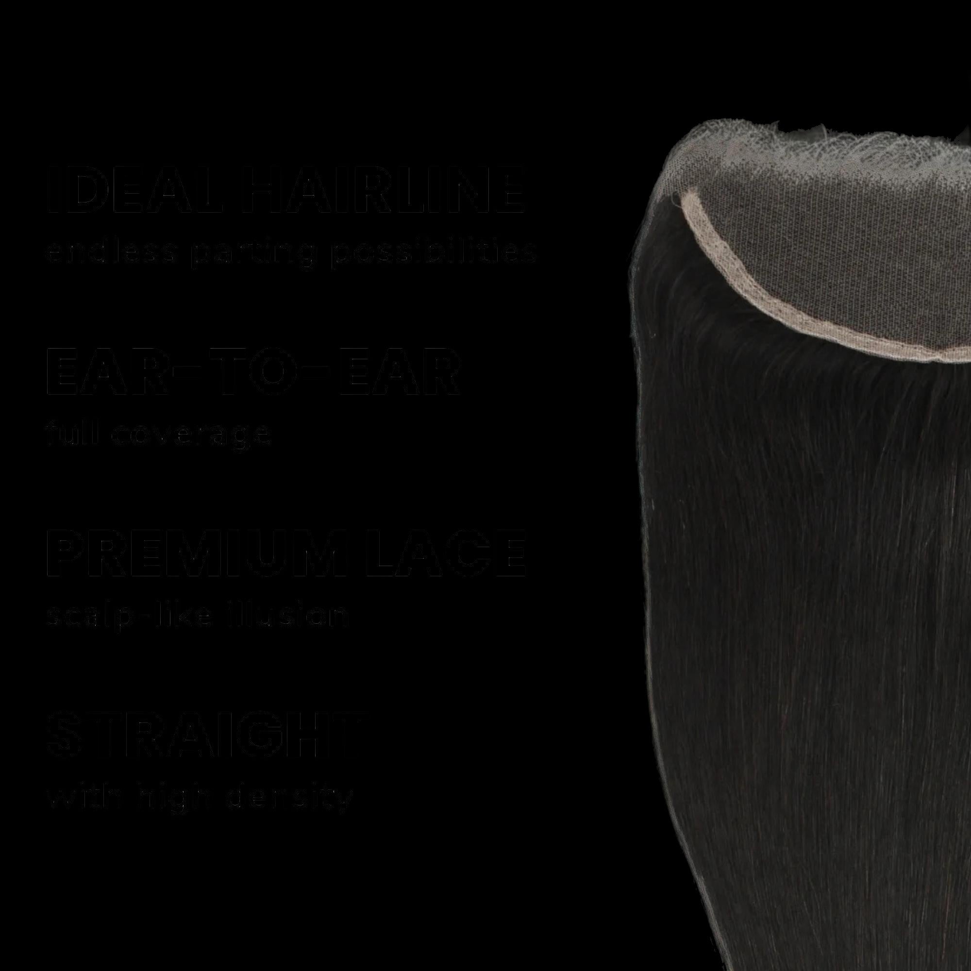 Brazilian Straight 13x4 HD Lace Human Hair Frontal by Private Label