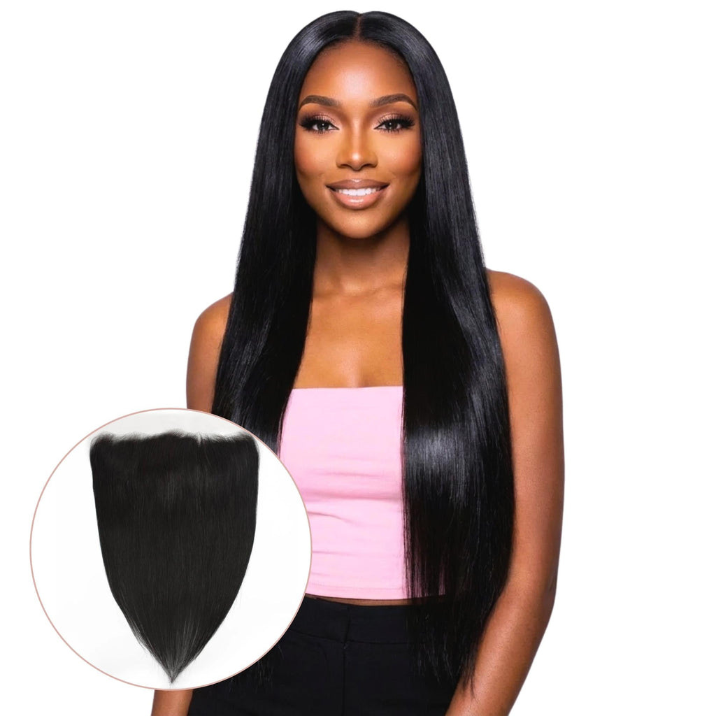 Brazilian Straight 13x4 HD Lace Human Hair Frontal by Private Label