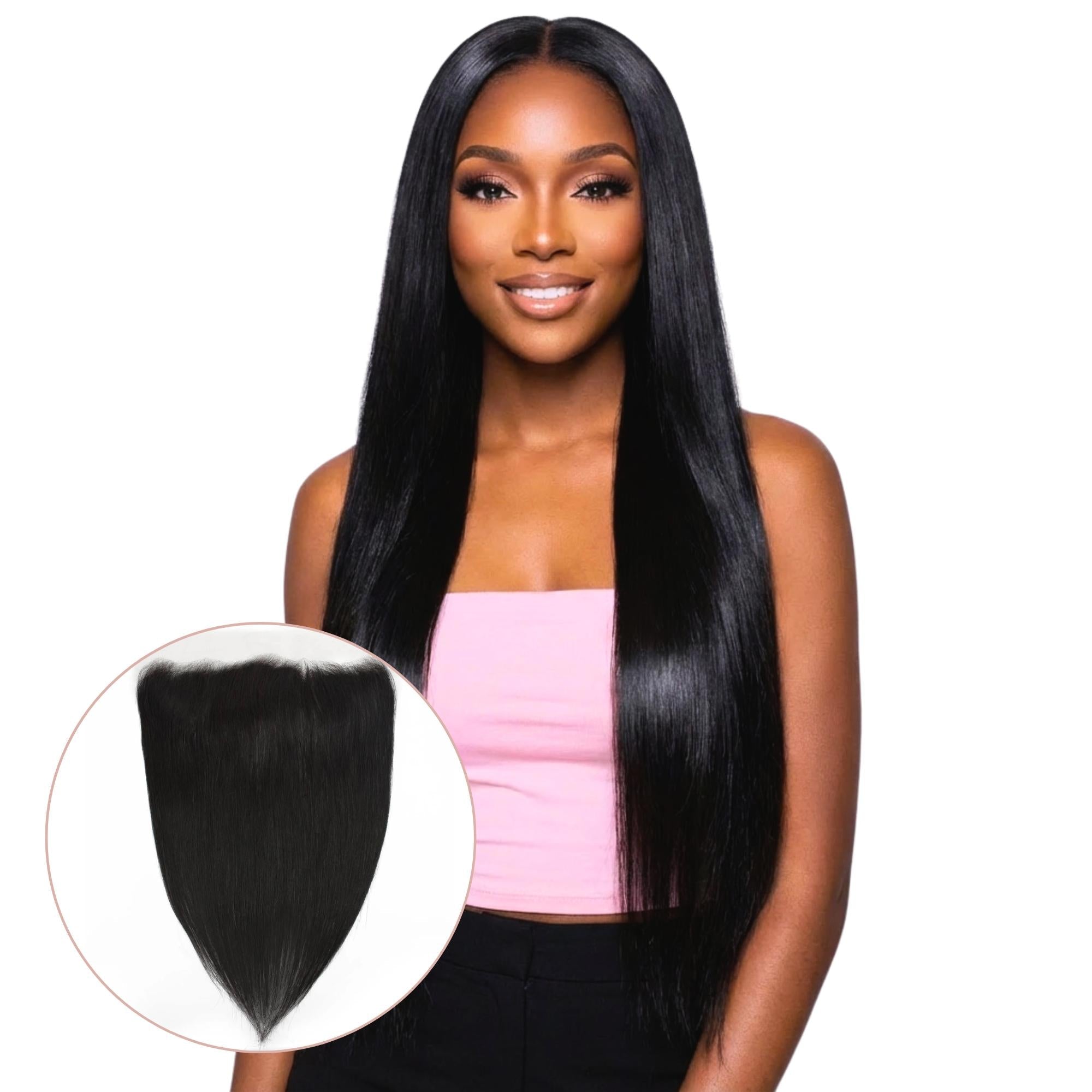 Brazilian Straight 13x4 HD Lace Human Hair Frontal by Private Label