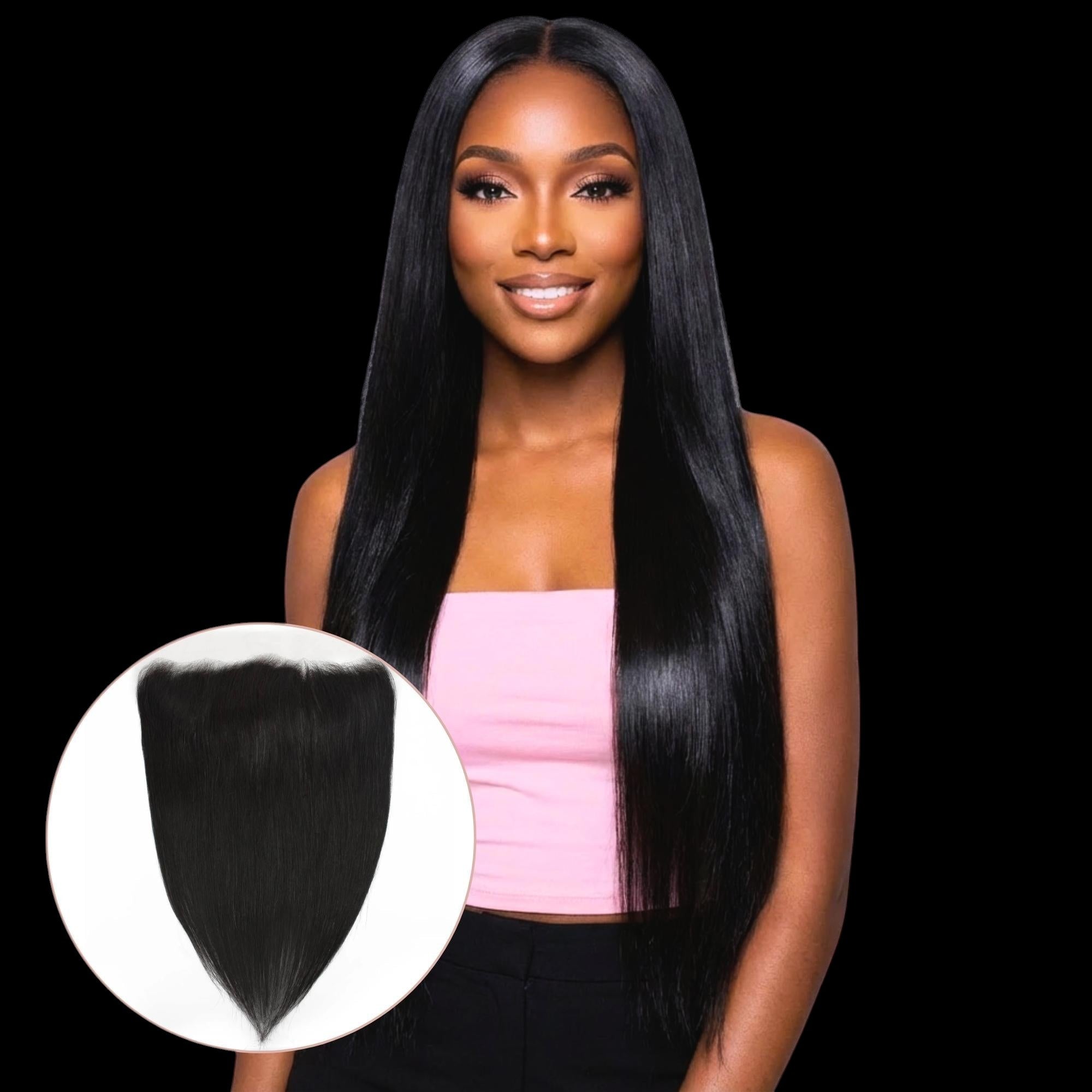 Brazilian Straight 13x4 HD Lace Human Hair Frontal by Private Label