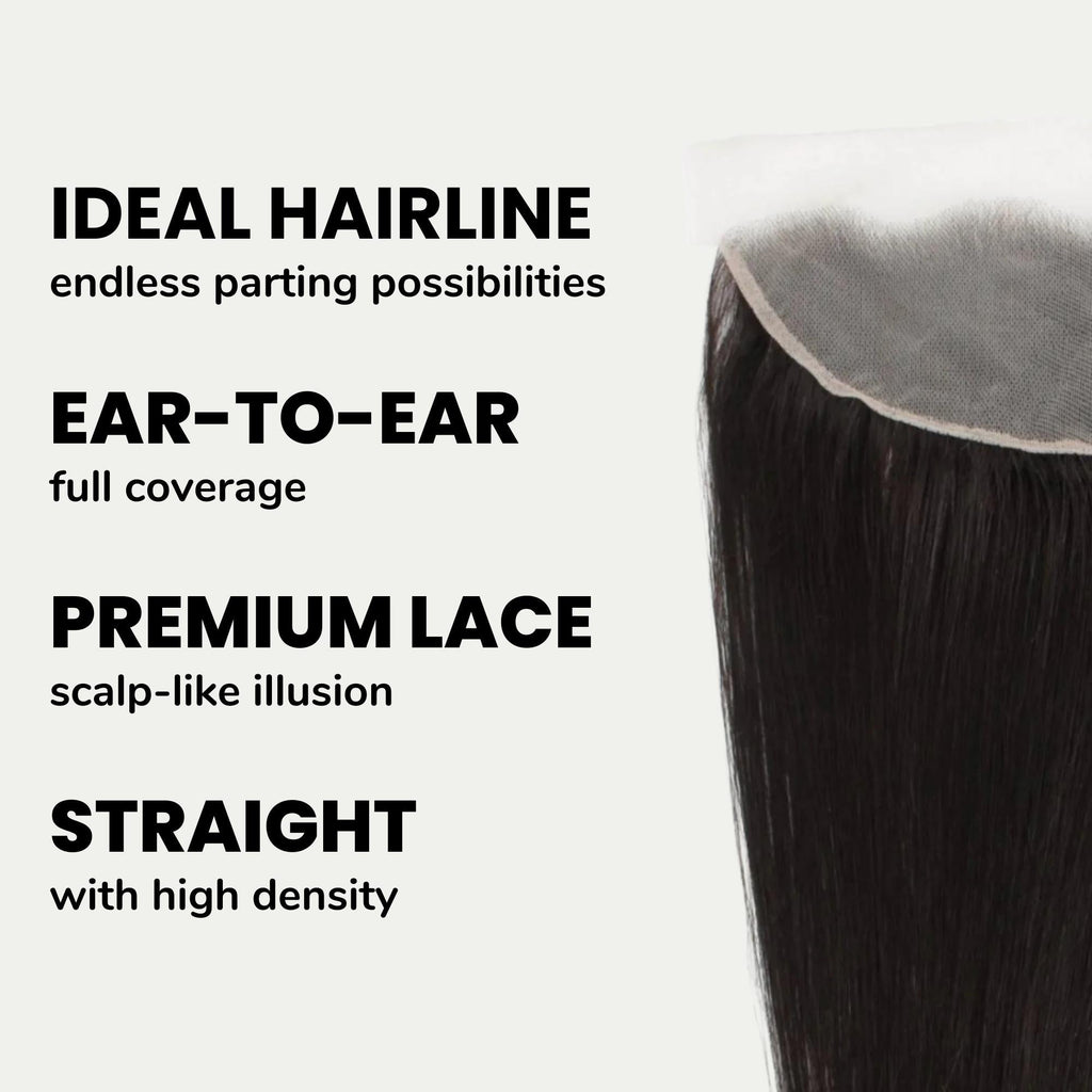 Brazilian Straight 13x4 Transparent Lace Human Hair Frontal by Private Label