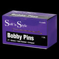Soft 'N Style 2" Brown Bobby Pins - 1lb by Beauty Supply 123 Outlet