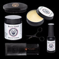 Men’s Grooming Essentials Bundle – Beard Balm, Cream, Oil & Grooming Kit (Gluten-Free, Vegan) by EpiLynx