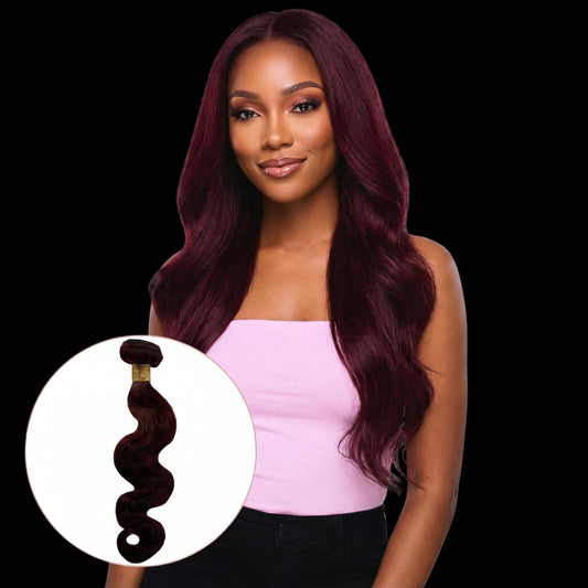 Burgundy Body Wave 100% Human Hair Bundles by Private Label