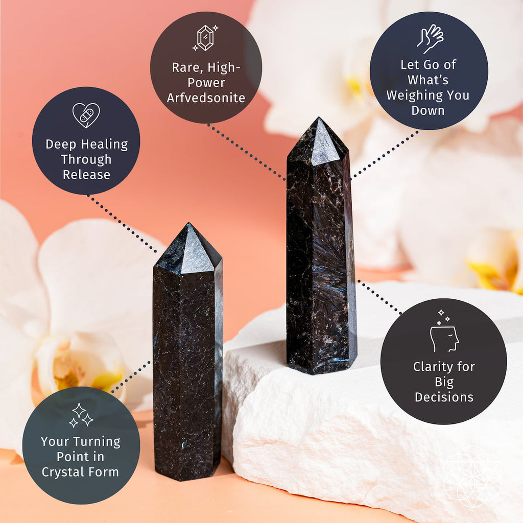 This Is Your Breakthrough – Rare Arfvedsonite Point by Conscious Items