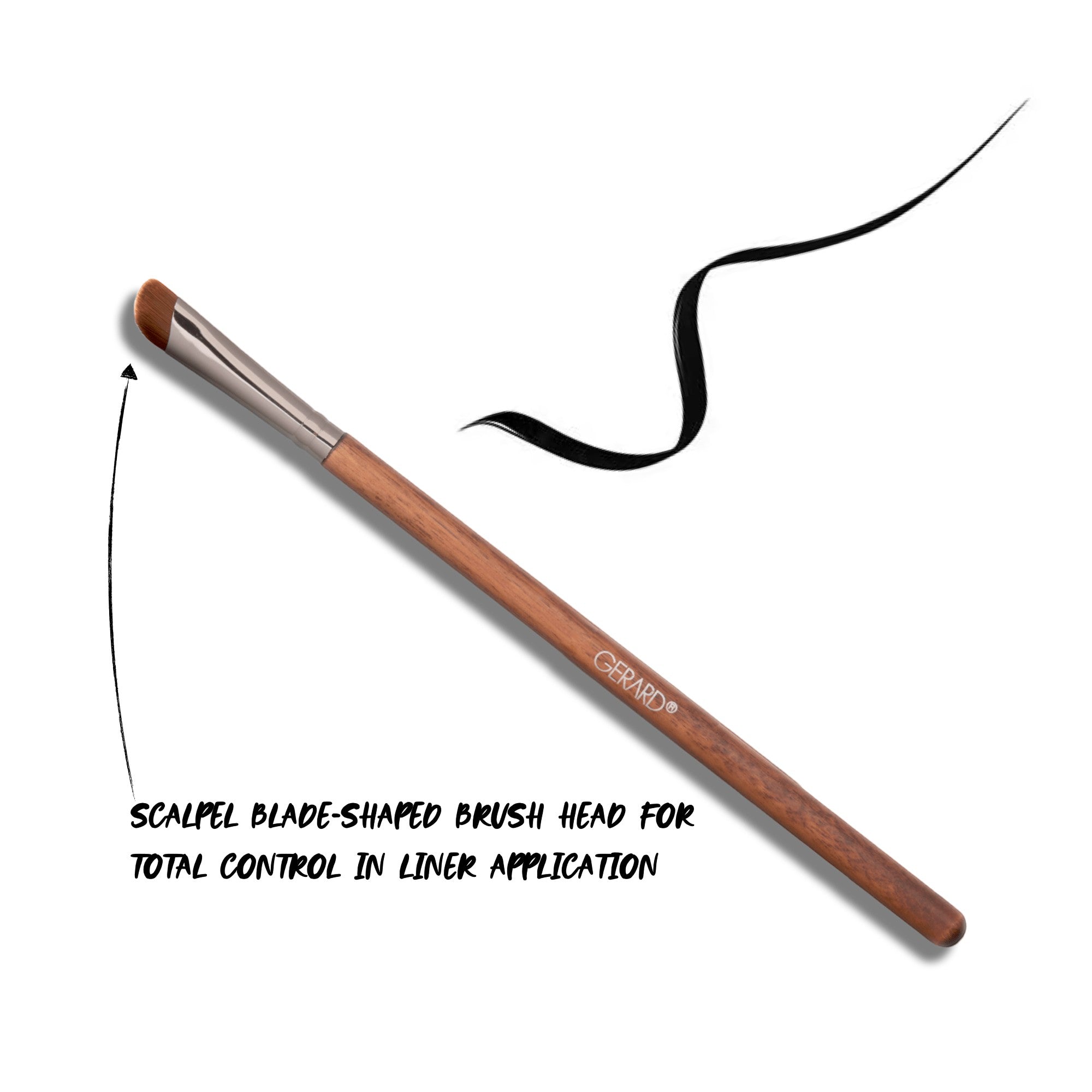 Clean Cut Angled Liner Brush - E10 by Gerard Cosmetics