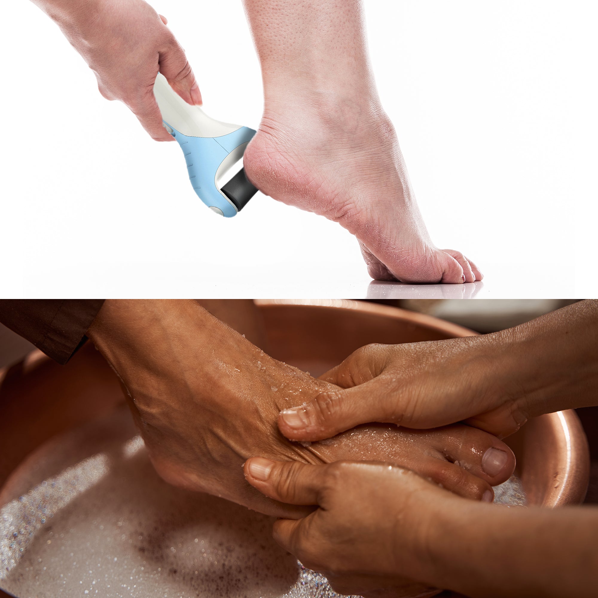 Pursonic Foot Care Bundle: Tea Tree Oil Foot Salt & Pedi Perfect Foot File by Pursonic by VYSN