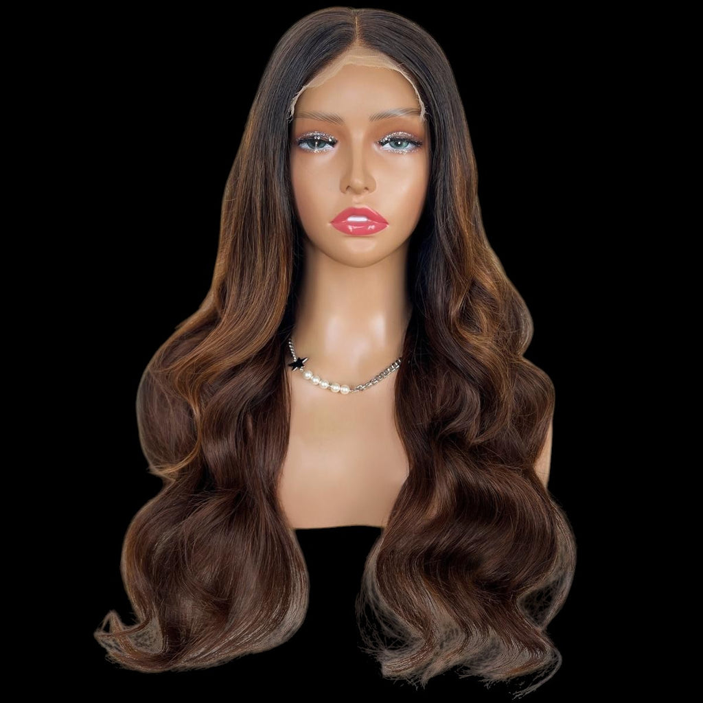 Celine Glueless 5x5 HD Lace Professionally Colored 100% Human Hair Closure Wig by Private Label