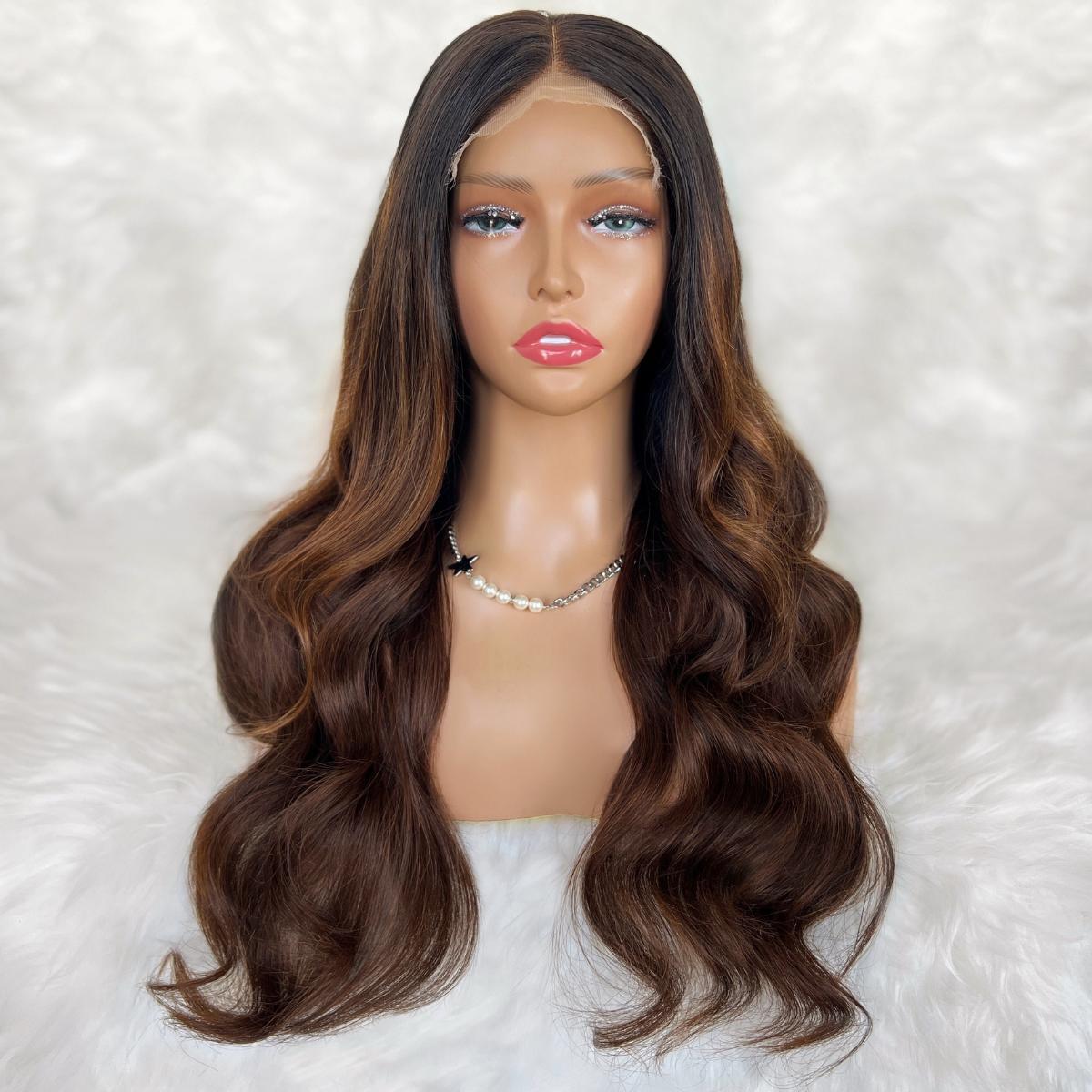 Celine Glueless 5x5 HD Lace Professionally Colored 100% Human Hair Closure Wig by Private Label