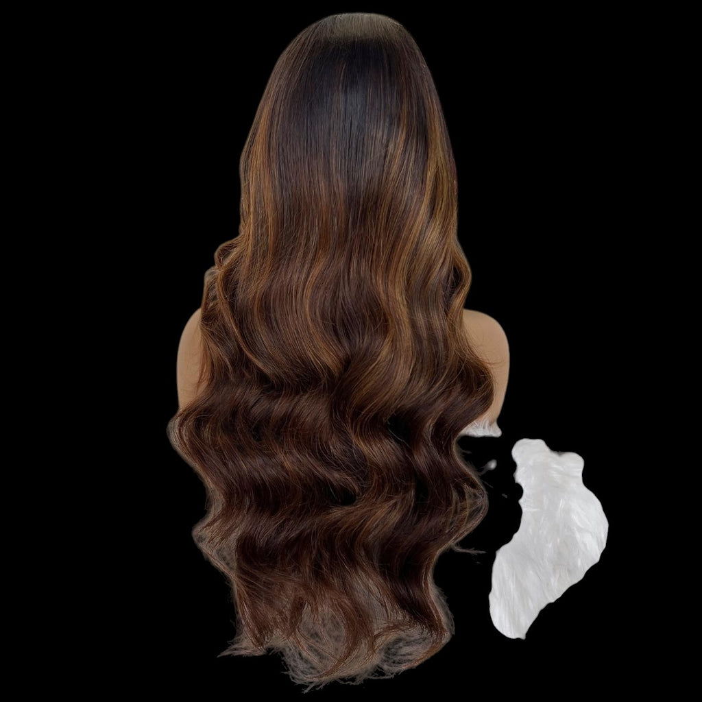 Celine Glueless 5x5 HD Lace Professionally Colored 100% Human Hair Closure Wig by Private Label