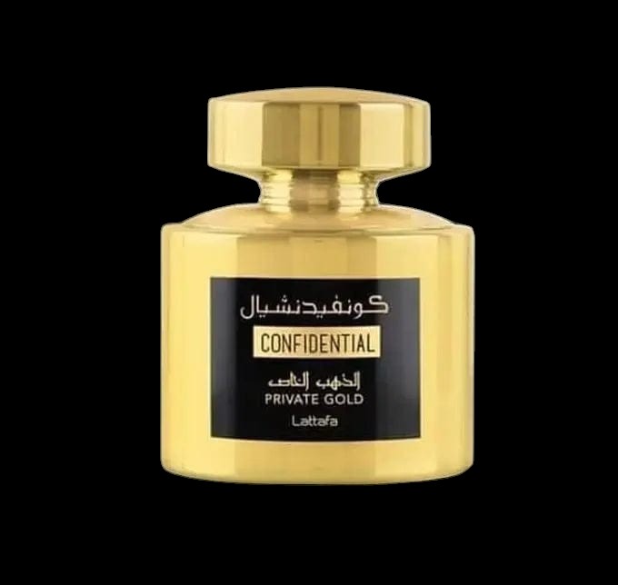 Confidential Private Gold By Lattafa Unisex 3.4 oz EDP Spray by perfumesandrea