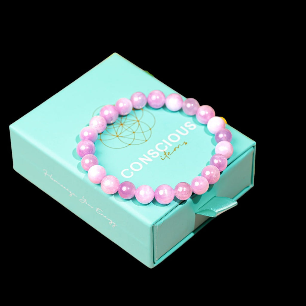 The Heart Reset - Rare Pink Kunzite Bracelet by Conscious Items