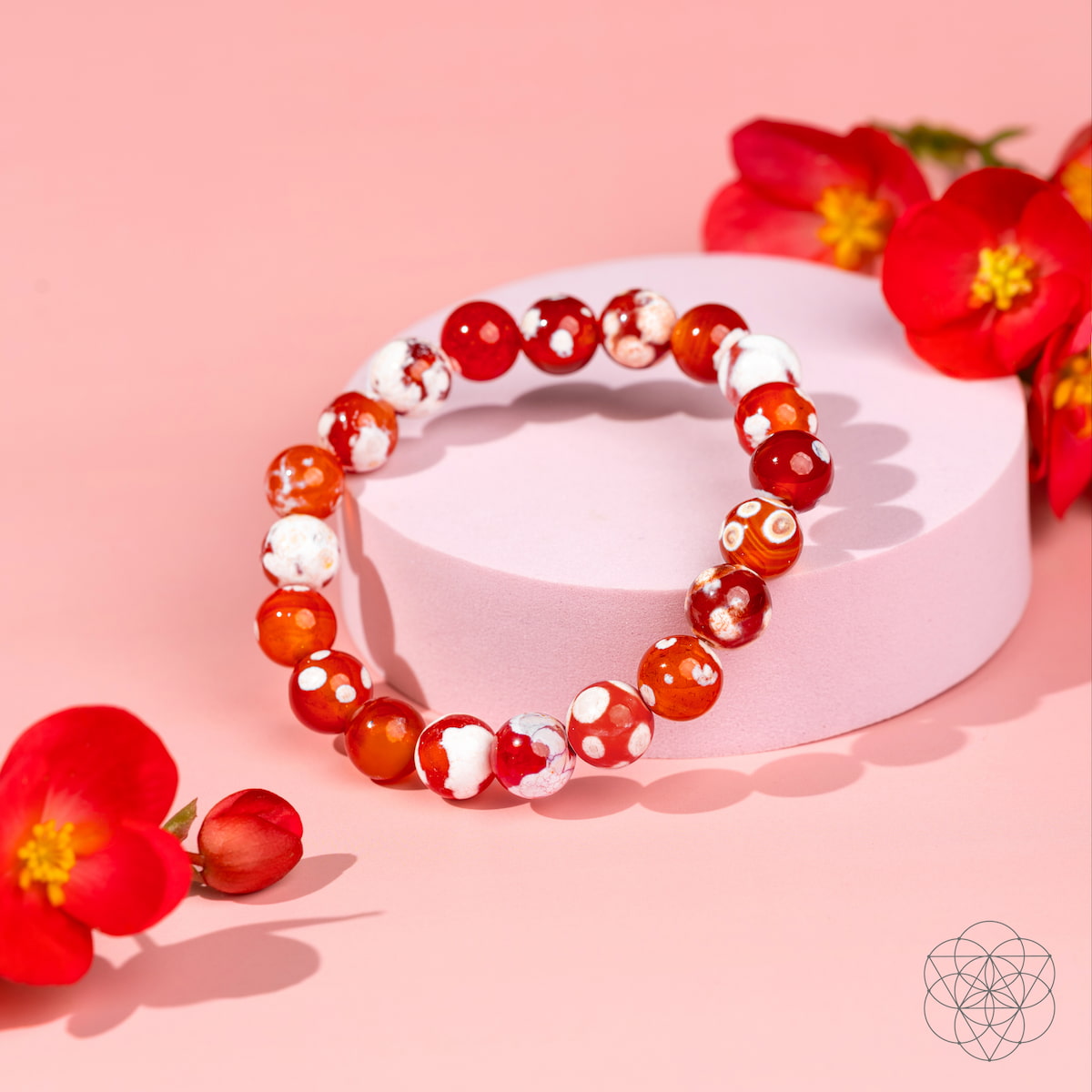 Feminine Force – Carnelian Orca Agate Bracelet by Conscious Items